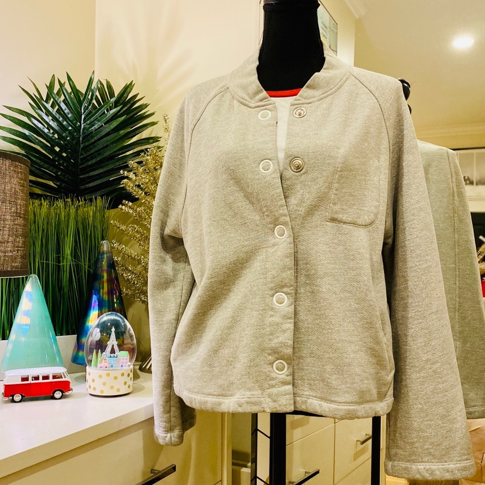 Current/Elliott Sweatshirt Button Front Cardigan - image 1